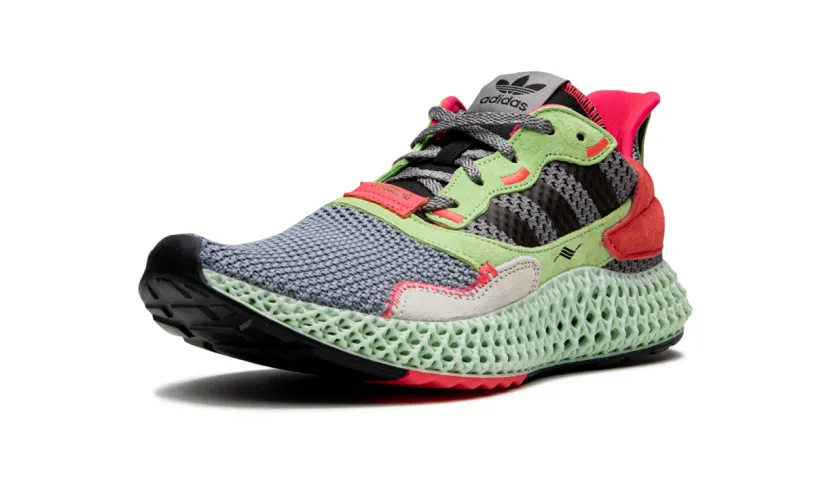 More Adidas Shoes ZX 4000 4D 'Grey High Res Yellow'